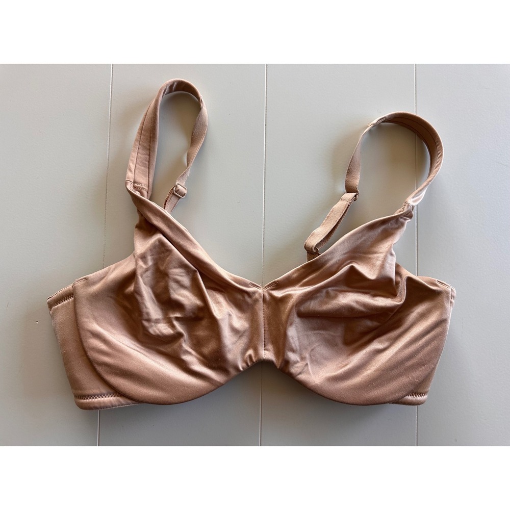 Soma Sensuous Sides Minimizer Bra 34D Tan Nude Underwire Full Coverage 031601